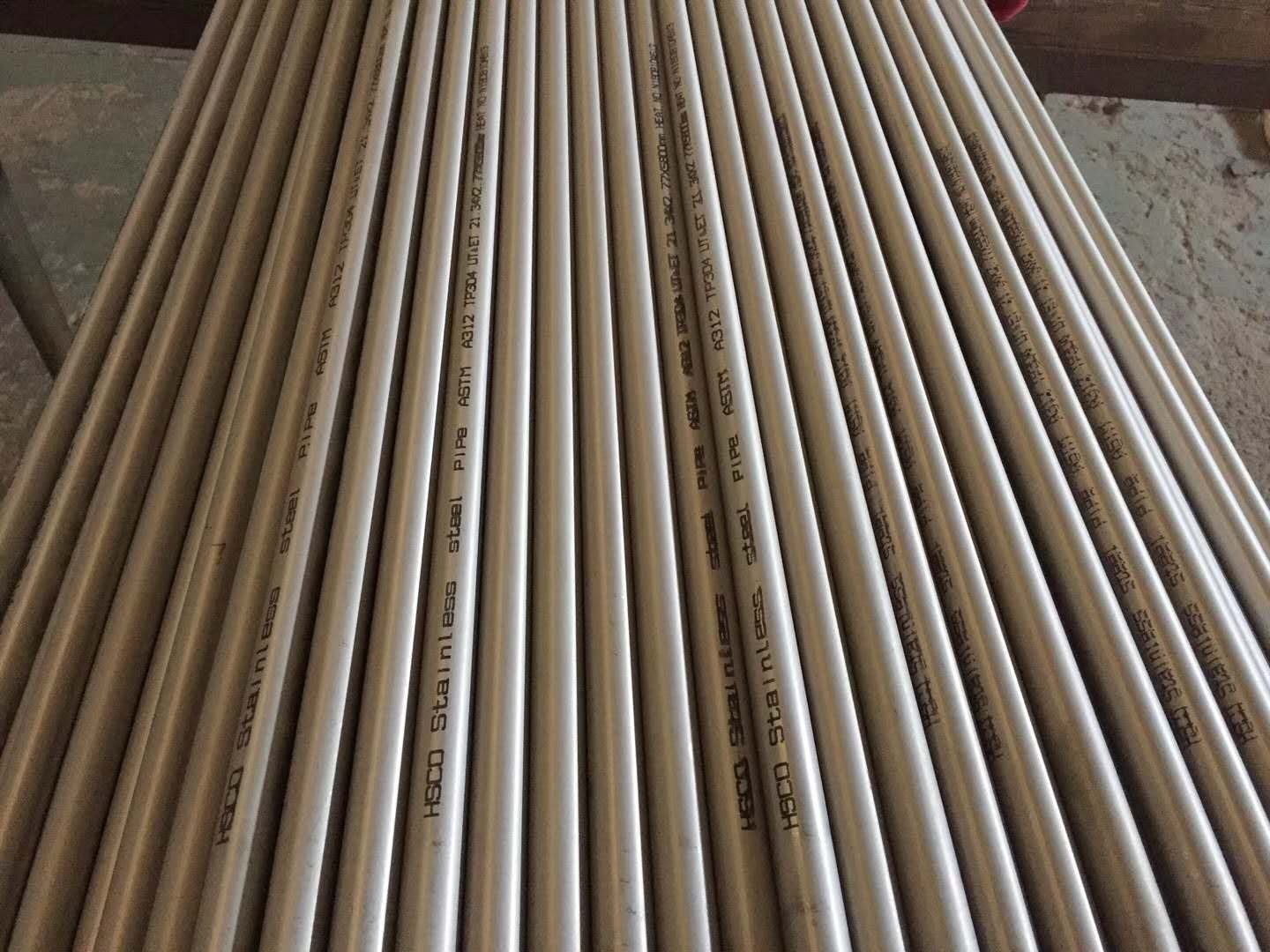 不銹鋼無縫管 ASME A312 TP304 21.3*2.77